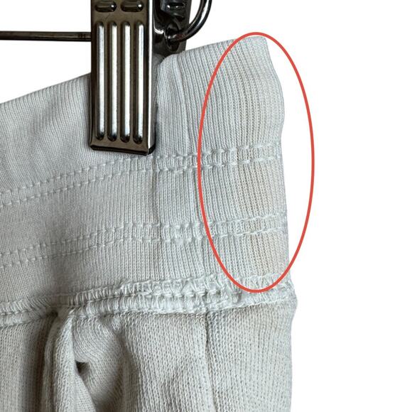 Unsubscribed Cotton French Terry Joggers in Natural Womens Size XS minimalist - Picture 8 of 12